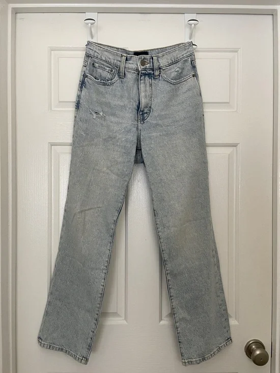 Lucky Brand High Rise Light Wash Straight Jeans - Picture 1 of 6